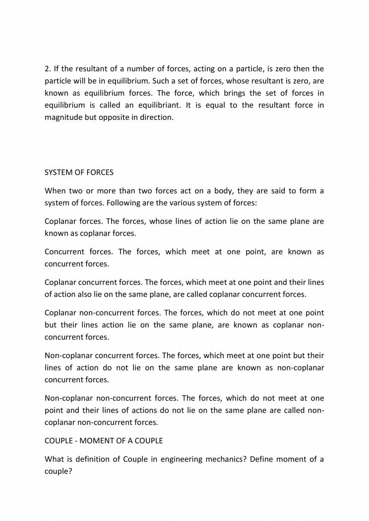 Mechanical Engineering Basic Definition Notes LearnPick India