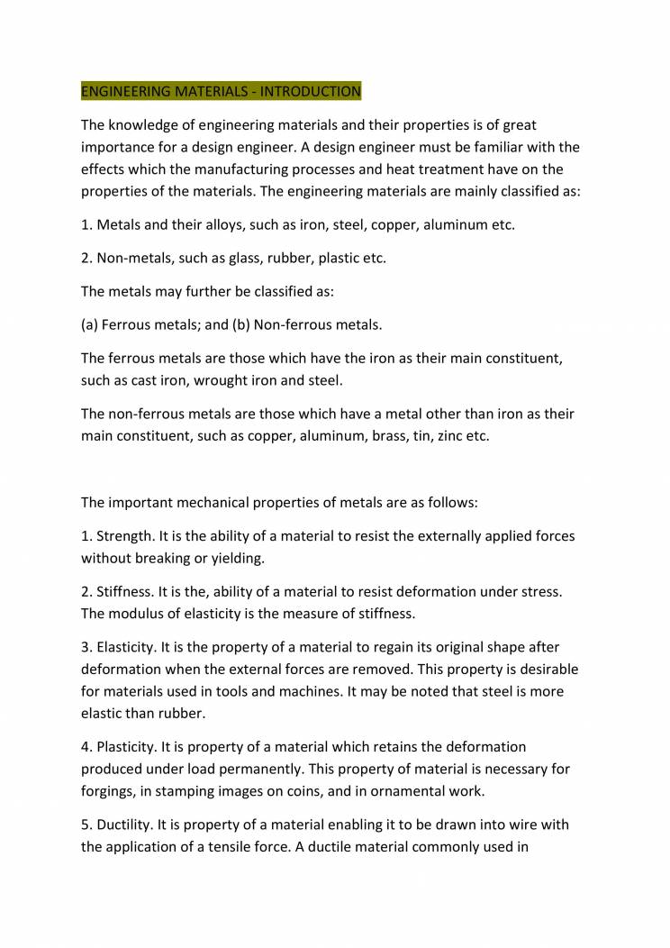 Material Science - Notes - LearnPick India