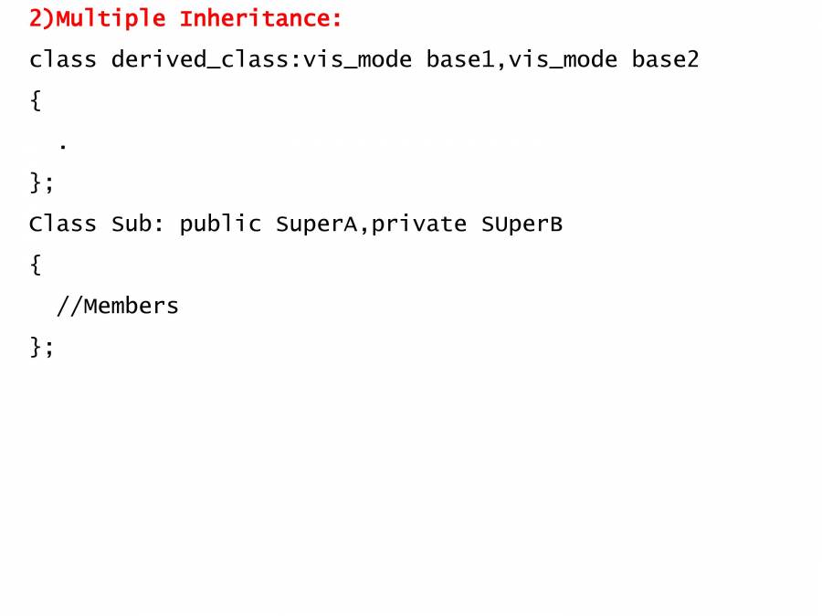 Inheritance In C++ - Notes - LearnPick India