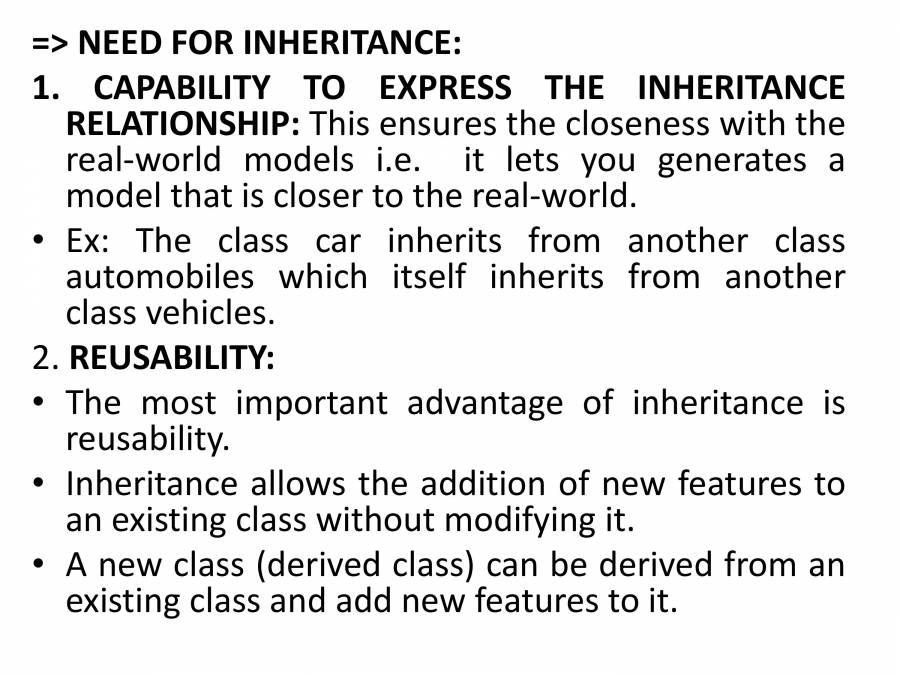 Inheritance In C++ - Notes - LearnPick India
