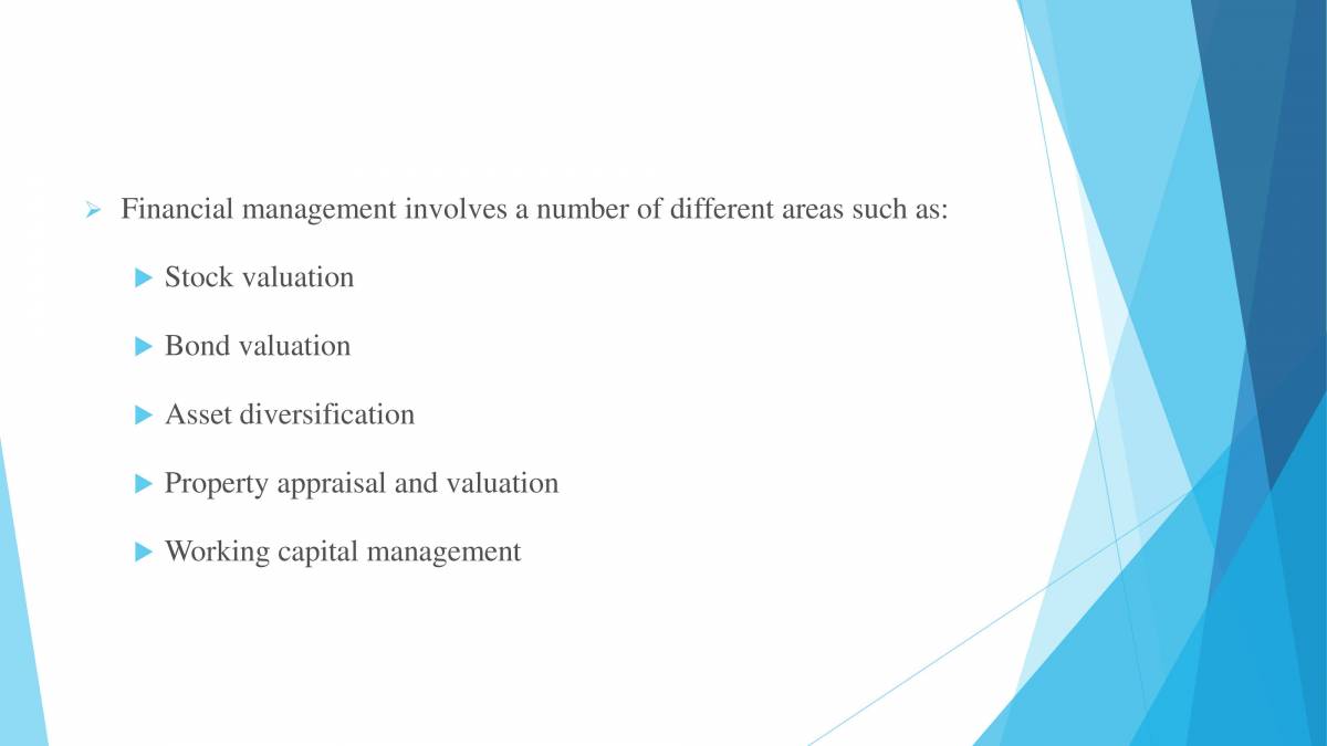 Financial Management - PowerPoint Slides - LearnPick India