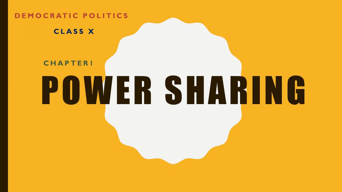 Power Sharing - PowerPoint Slides - LearnPick India