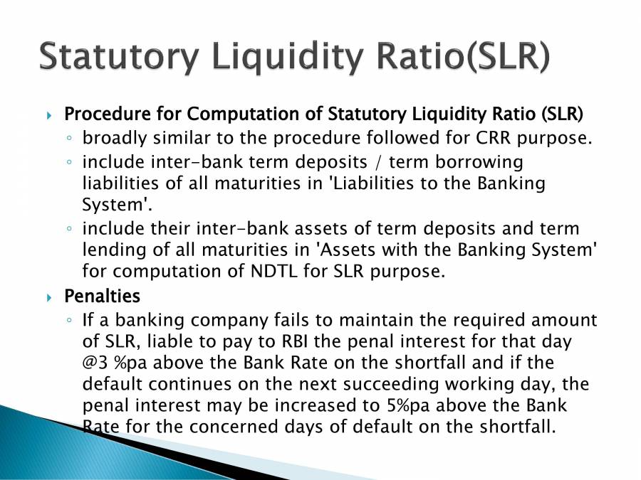 CRR & SLR Rates PowerPoint Slides LearnPick India