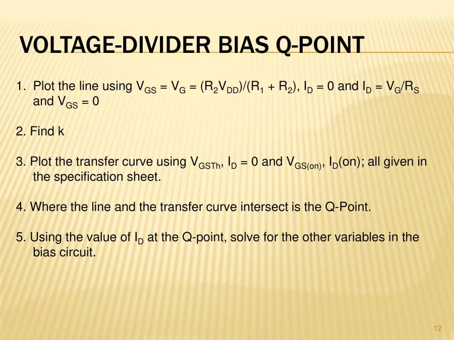Biasing Mosfets PowerPoint Slides LearnPick India