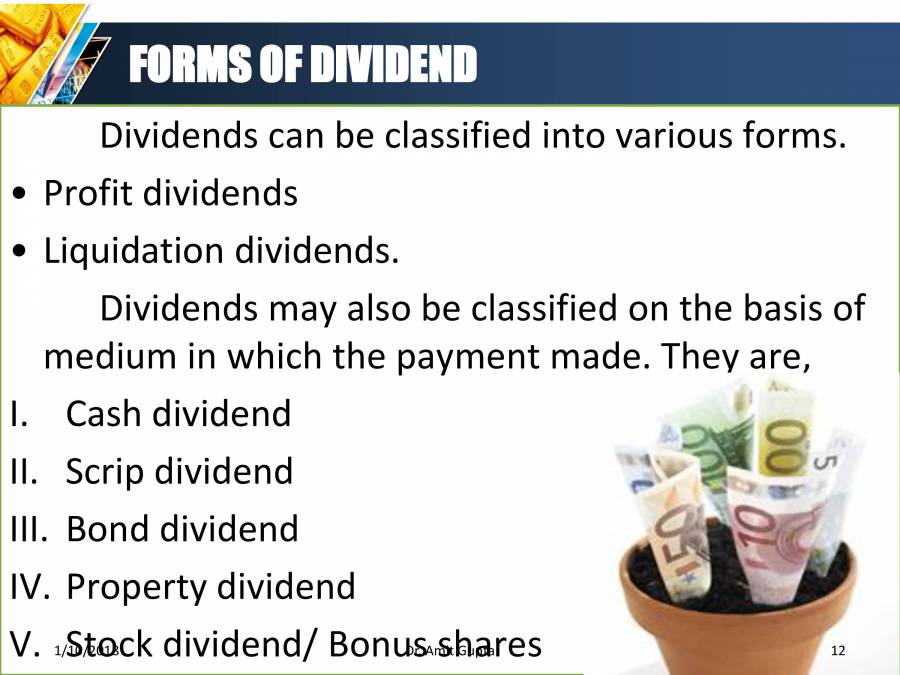 Introduction To Dividend PowerPoint Slides LearnPick India