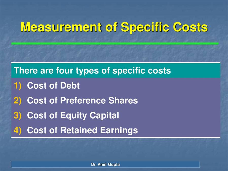 Cost Of Capital PowerPoint Slides LearnPick India