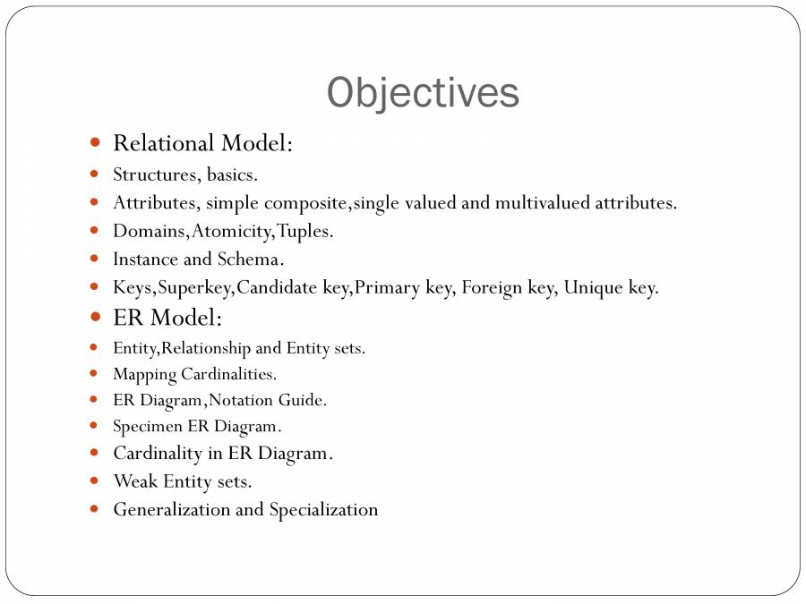 ER Relational Model - PowerPoint Slides - LearnPick India