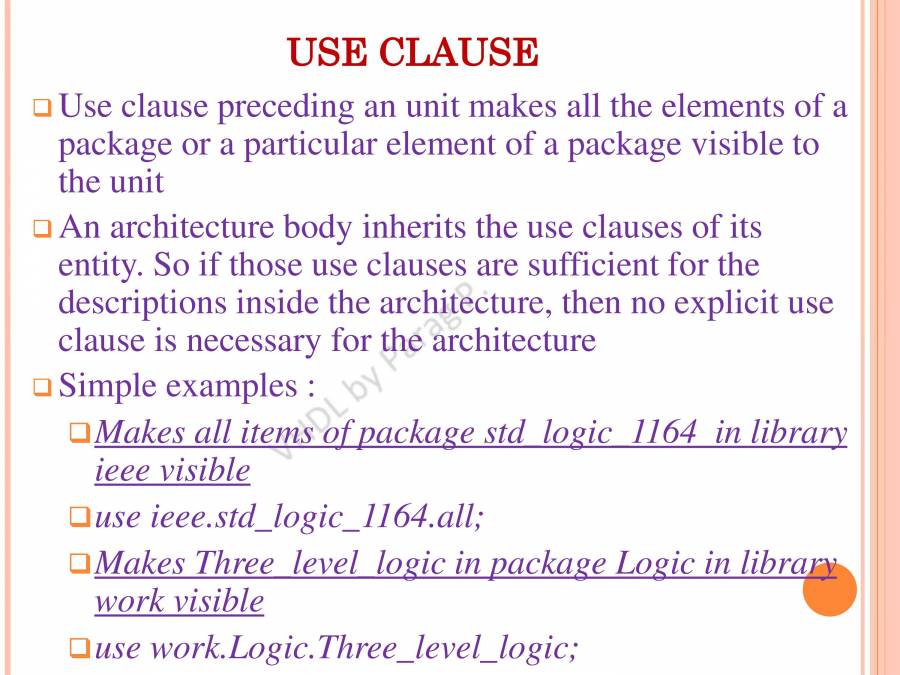 VHDL Lecture Series - II - PowerPoint Slides - LearnPick India