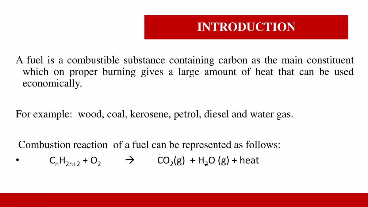 Fuels - PowerPoint Slides - LearnPick India