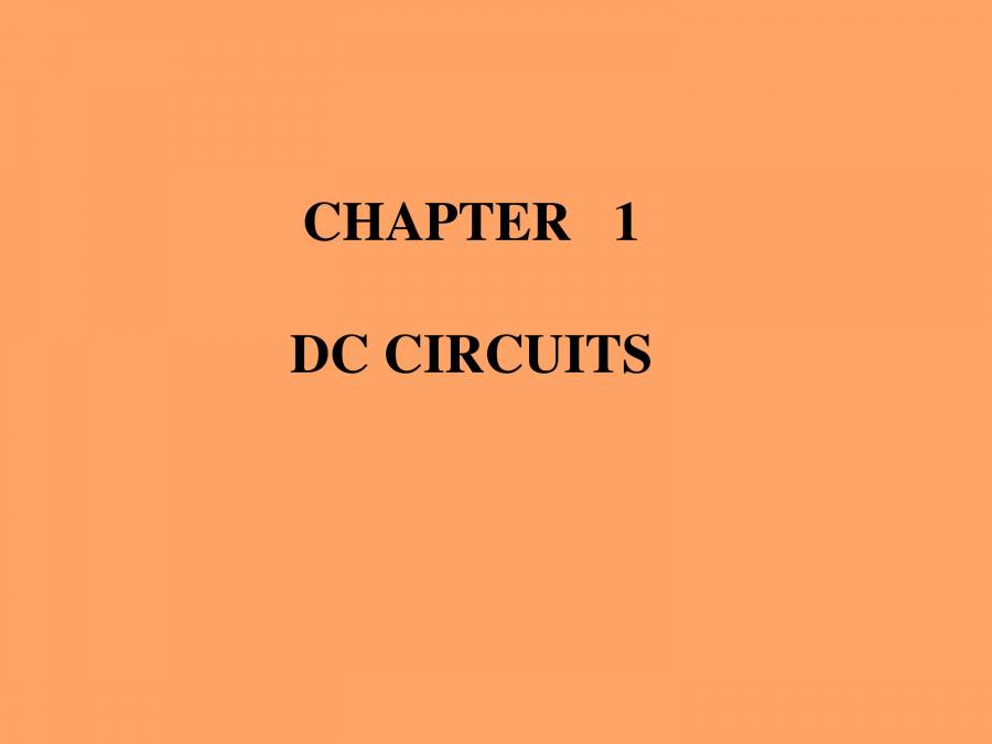 DC Circuits PowerPoint Slides LearnPick India