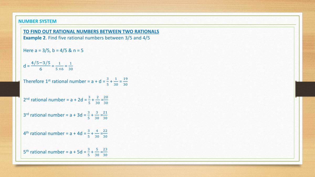 Rational Numbers PowerPoint Slides LearnPick India