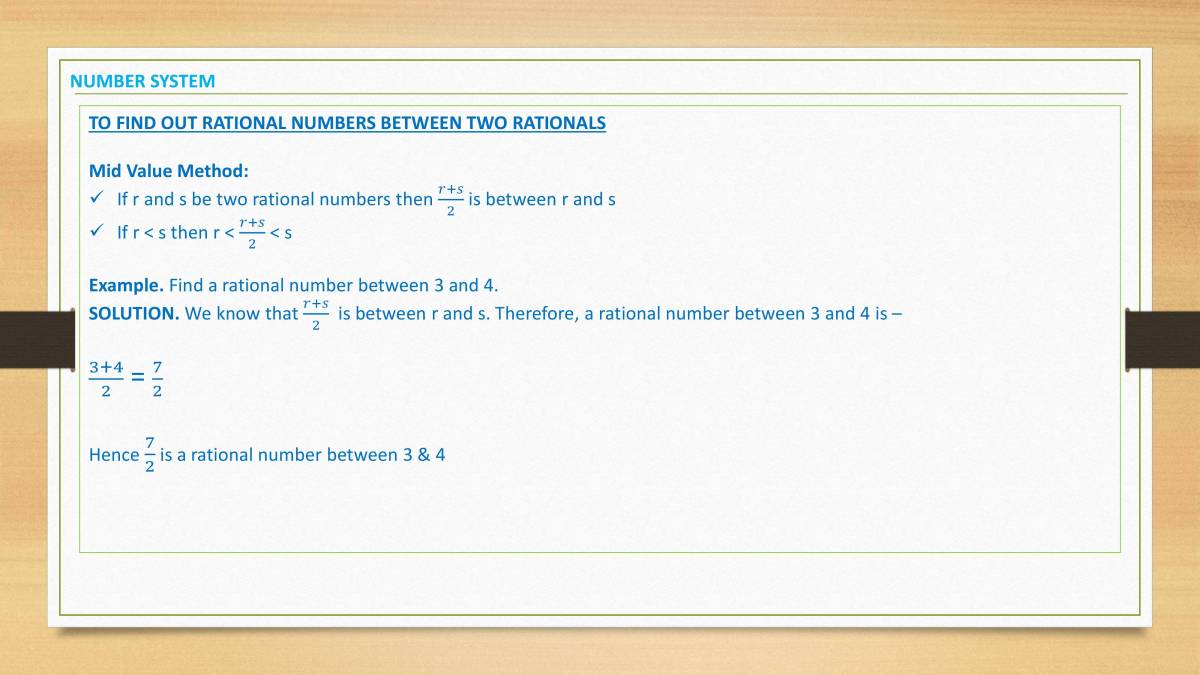 Rational Numbers PowerPoint Slides LearnPick India