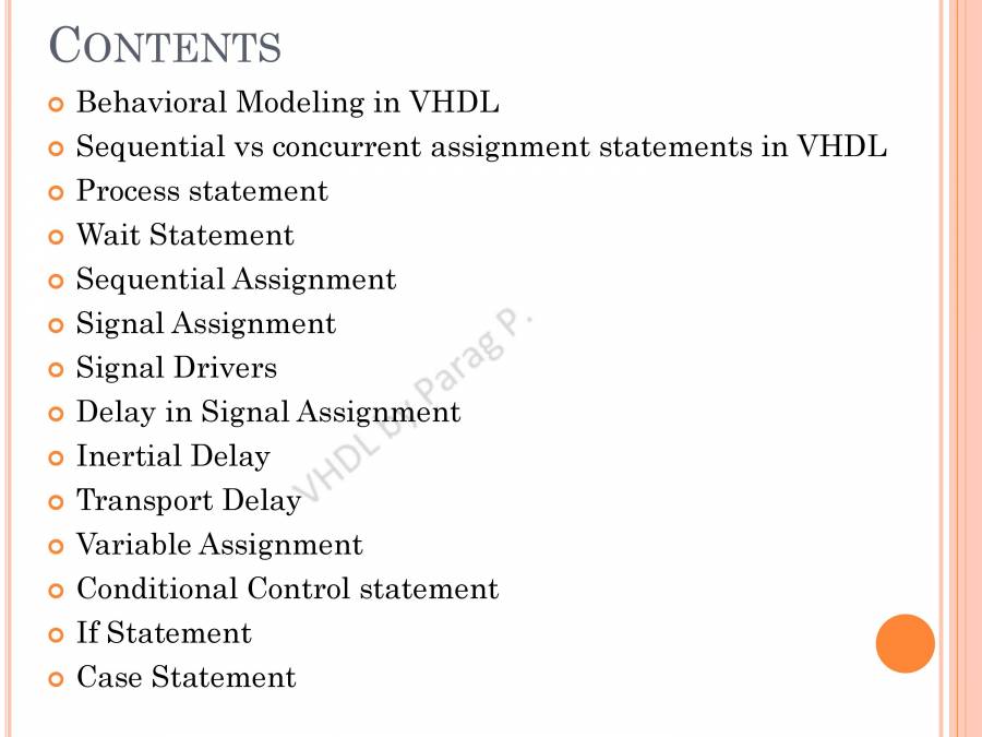VHDL Lecture Series - V - PowerPoint Slides - LearnPick India
