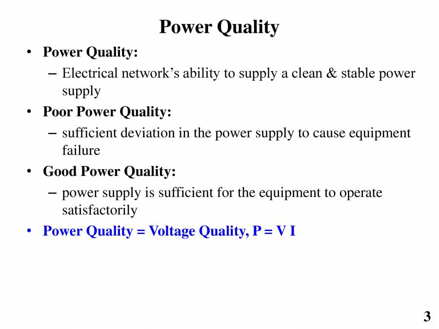 Power Quality Problems & Solutions PowerPoint Slides LearnPick India