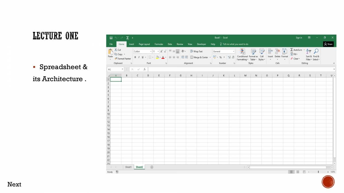 Microsoft Excel Introduction PowerPoint Slides LearnPick India