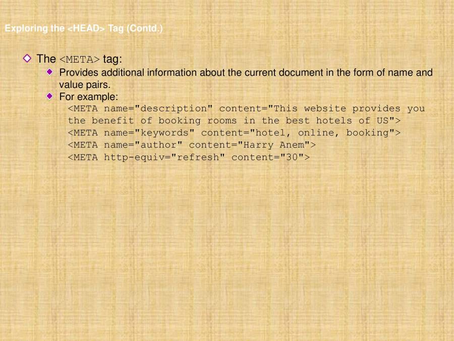 Introduction And Creation Of HTML Web Page - PowerPoint Slides ...