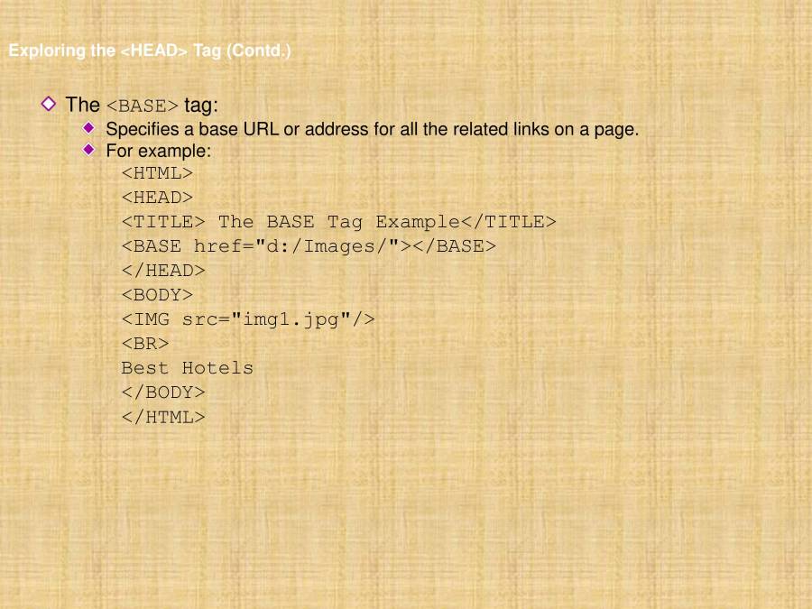 Introduction And Creation Of HTML Web Page - PowerPoint Slides ...