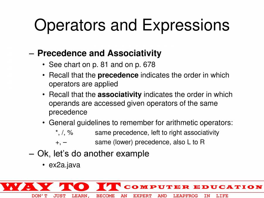 Java Basics - PowerPoint Slides - LearnPick India