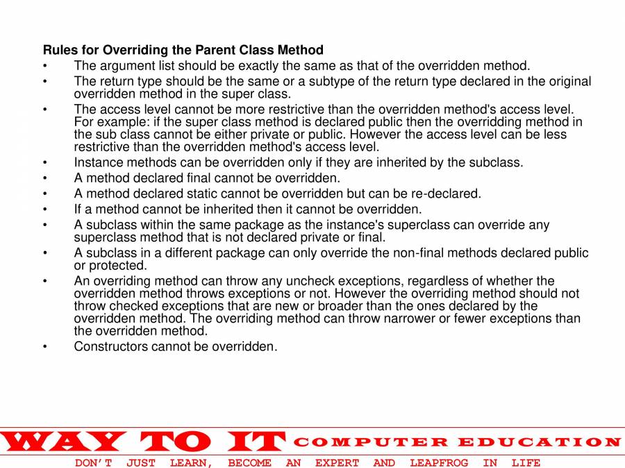 Java Basics - PowerPoint Slides - LearnPick India