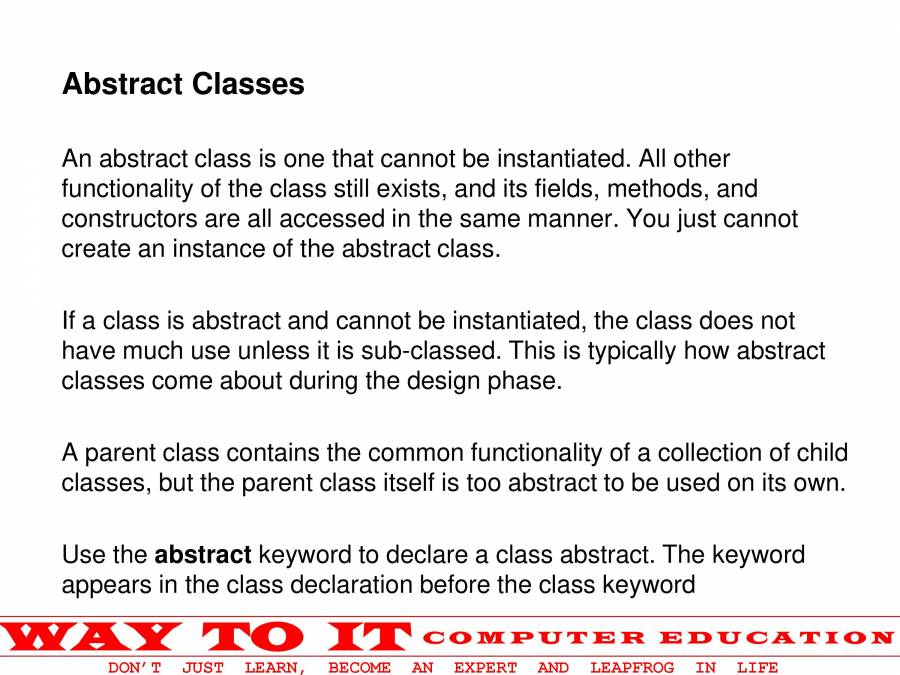 Java Basics - PowerPoint Slides - LearnPick India