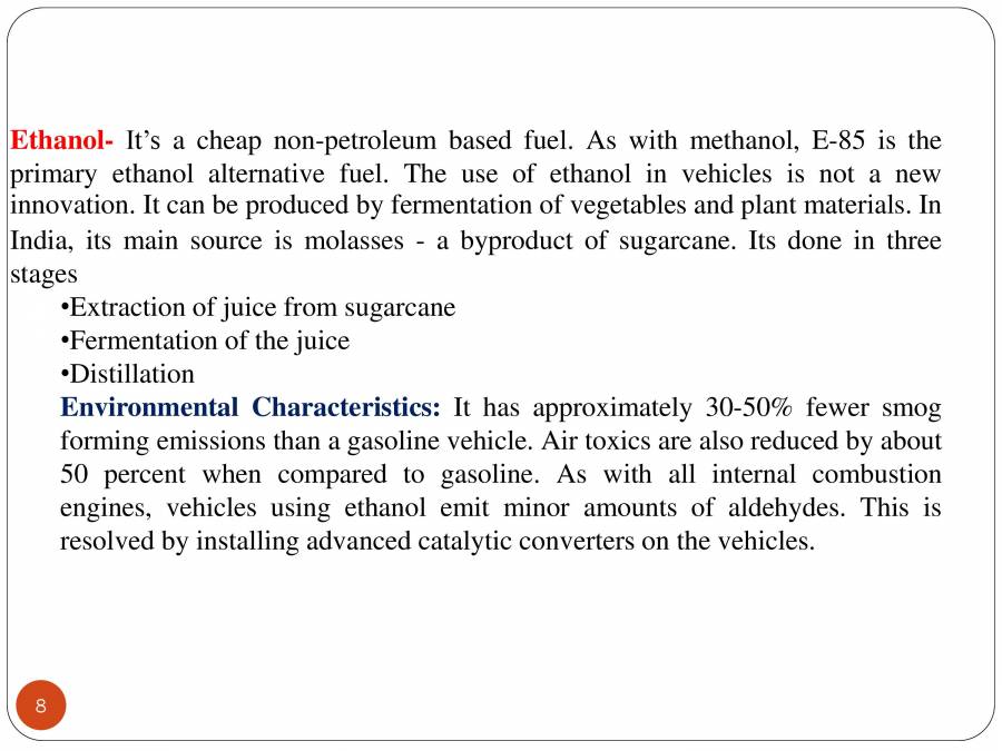 Alternative Fuels For I.C. Engine - Solid, Liquid And Gaseous Fuels ...