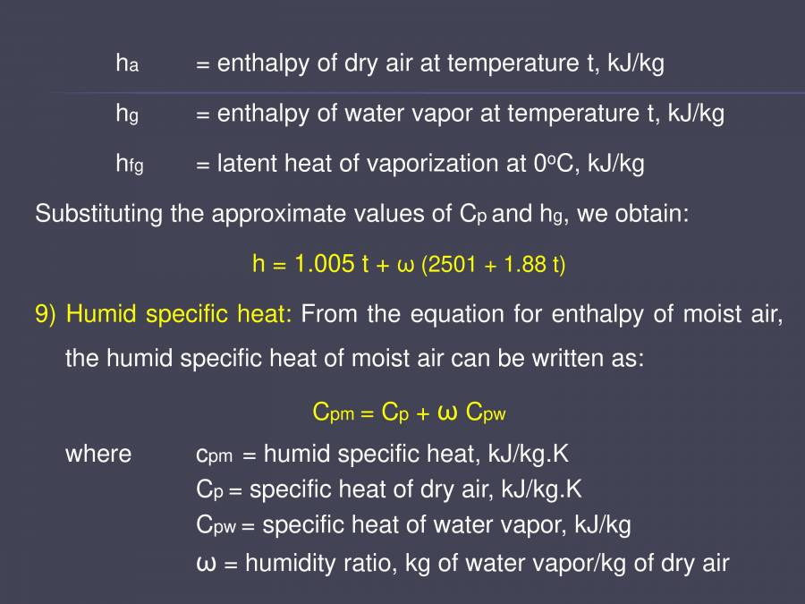 Psychrometry PowerPoint Slides LearnPick India