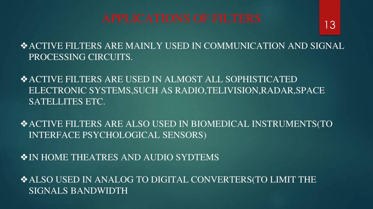 Filter - PowerPoint Slides - LearnPick India