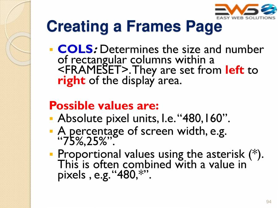 HTML - PowerPoint Slides - LearnPick India