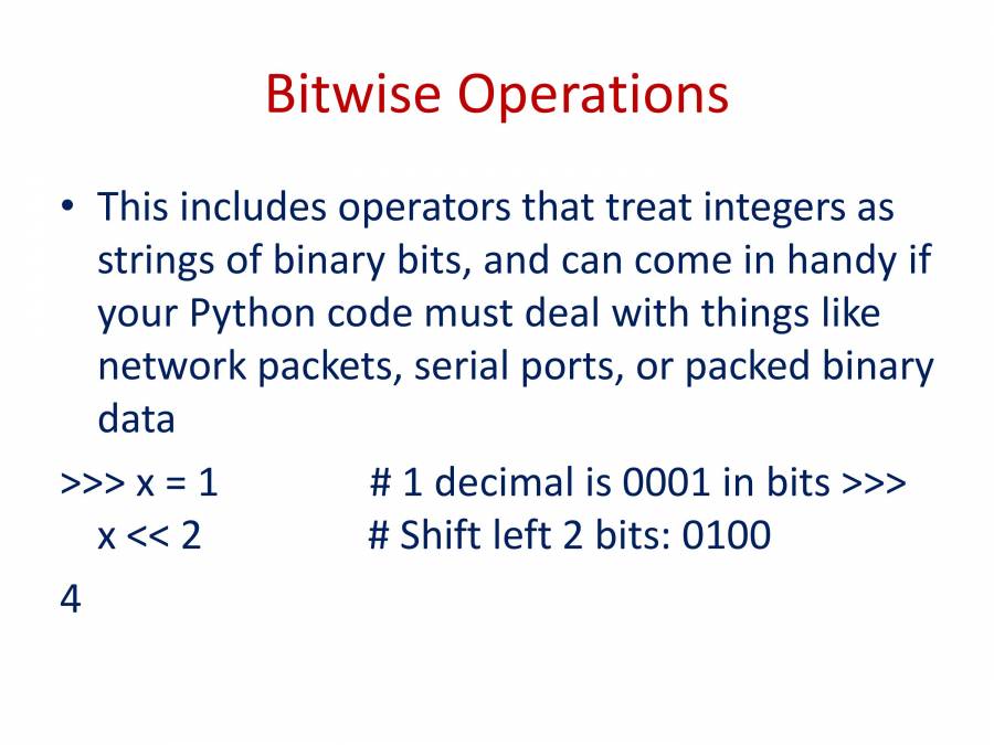 PPT On Python - Operations - PowerPoint Slides - LearnPick India