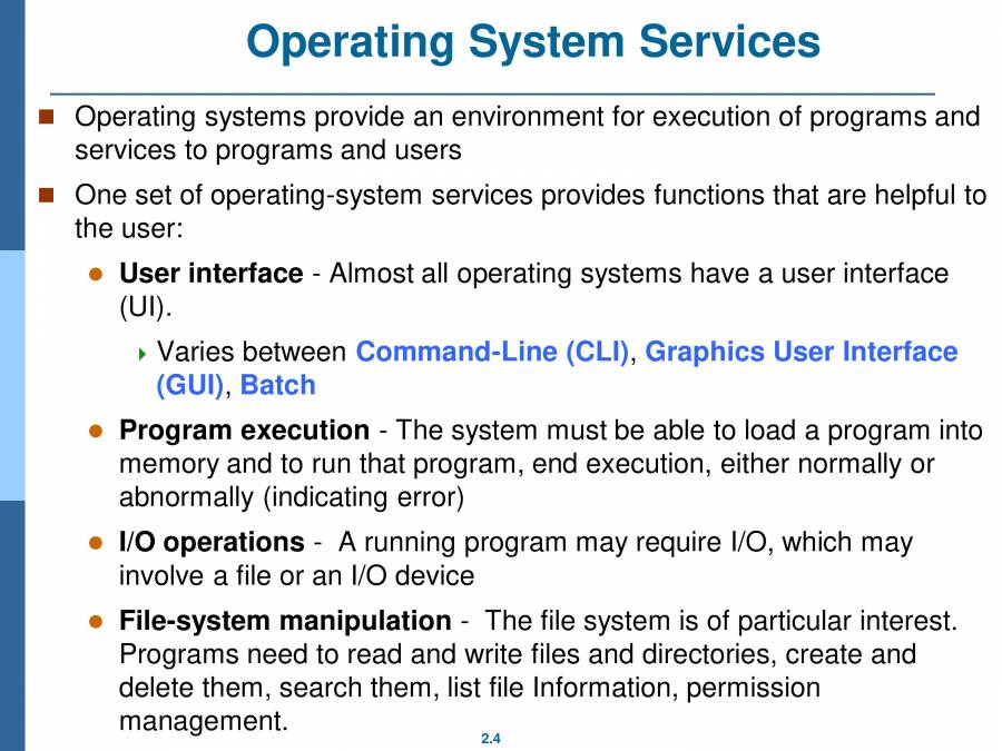 Operating System Structures - PowerPoint Slides - LearnPick India