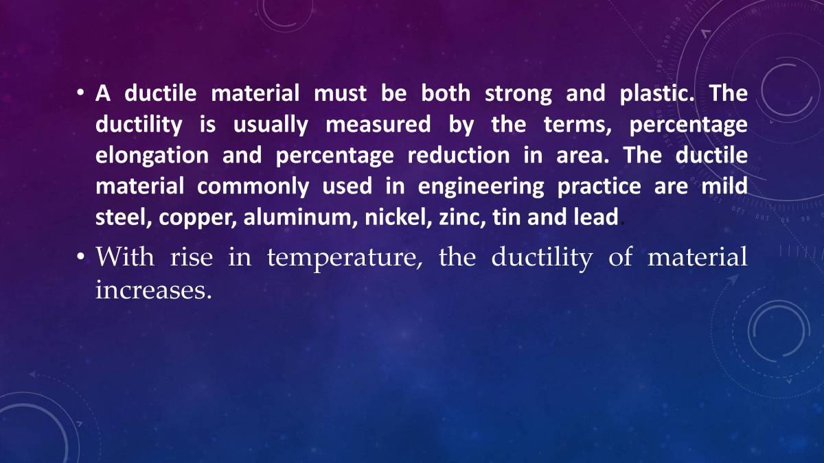 Presentaion On Mechanical Engineering Mechanical Property Of