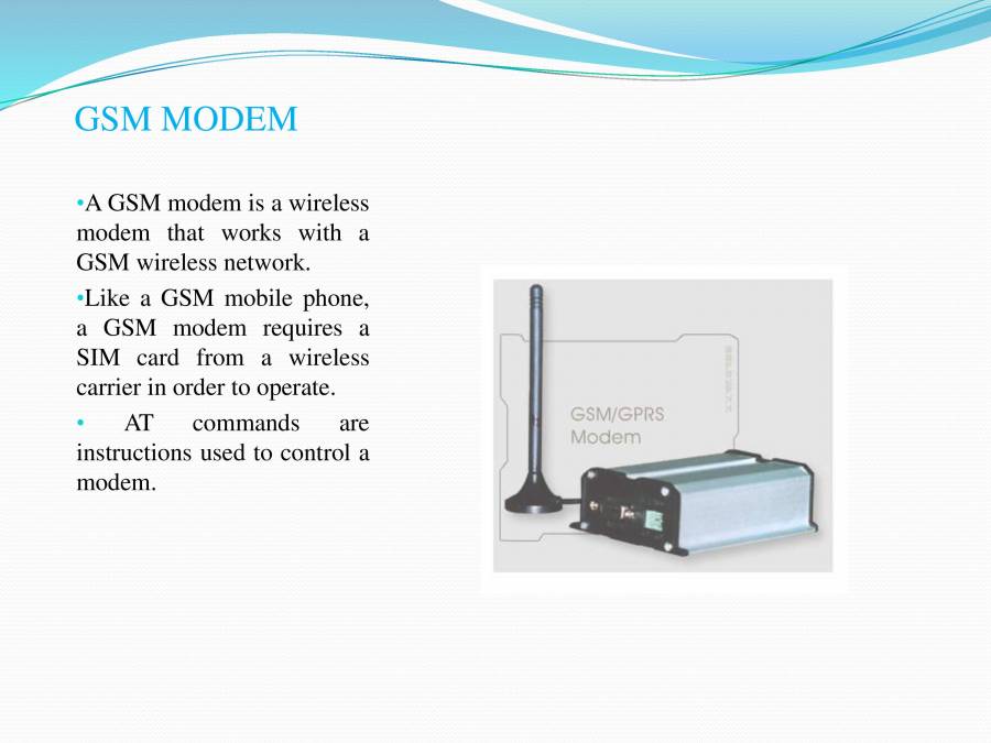GSM Based Agricultural Field Motor Control - PowerPoint Slides ...