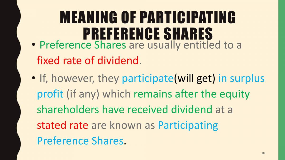 Presentation On Shares PowerPoint Slides LearnPick India
