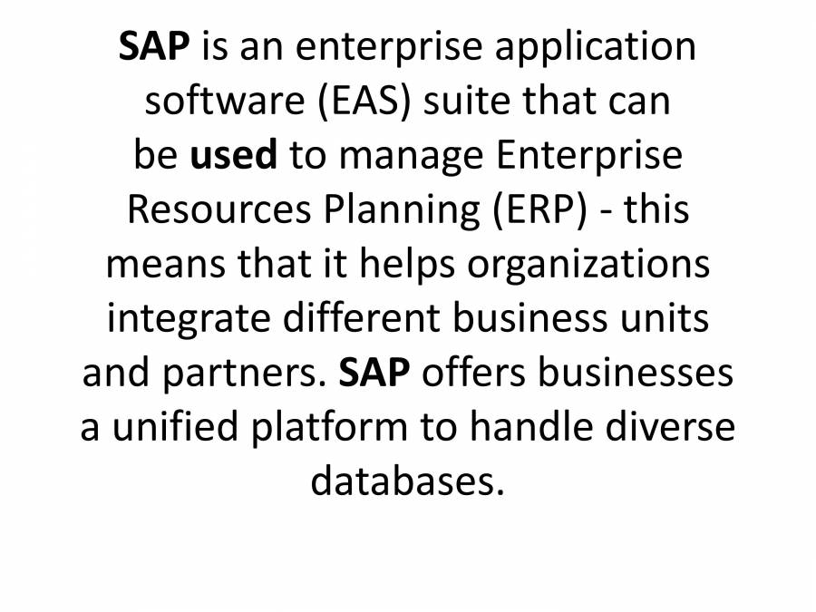 Presentation On SAP - PowerPoint Slides - LearnPick India