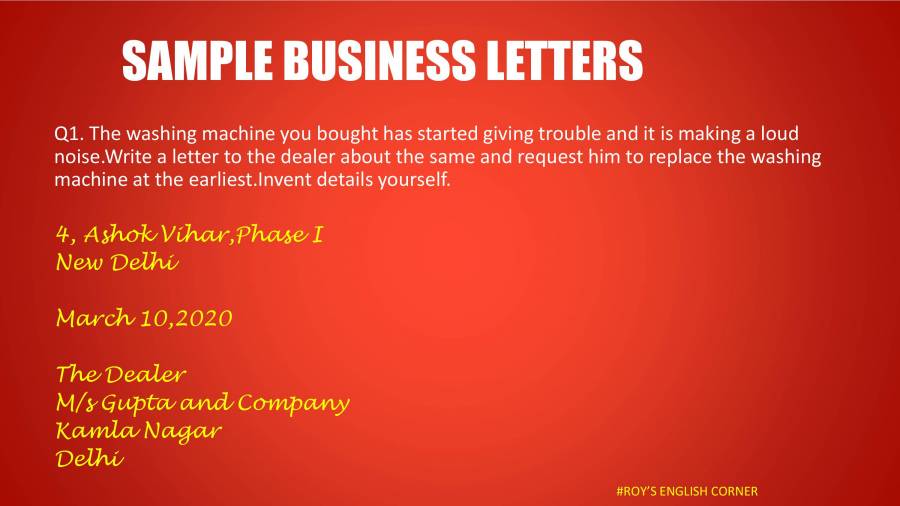 Presentation On Business Letters: How To Write A Business Letter ...