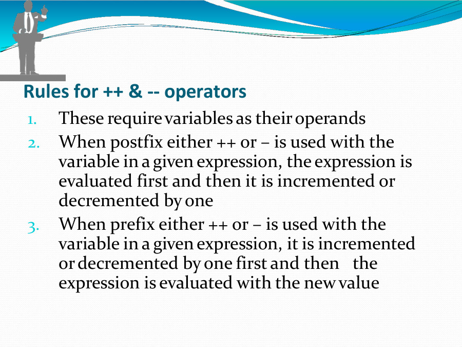 Operators and its types - PowerPoint Slides - LearnPick India