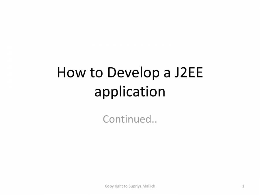 Free PPT Slides for Java And J2EE - Download Now - LearnPick