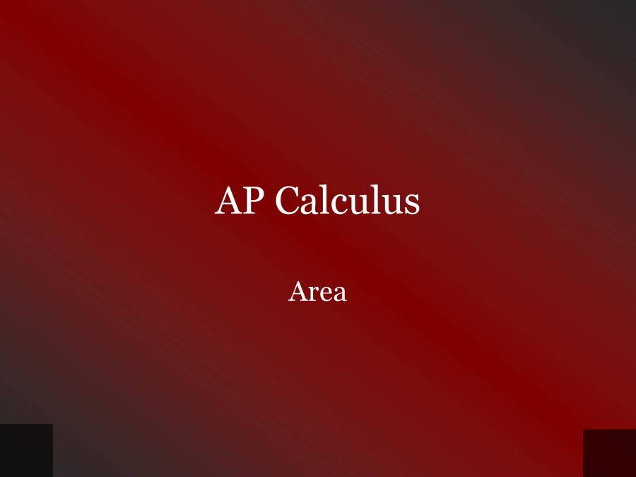 Area - PowerPoint Slides - LearnPick India