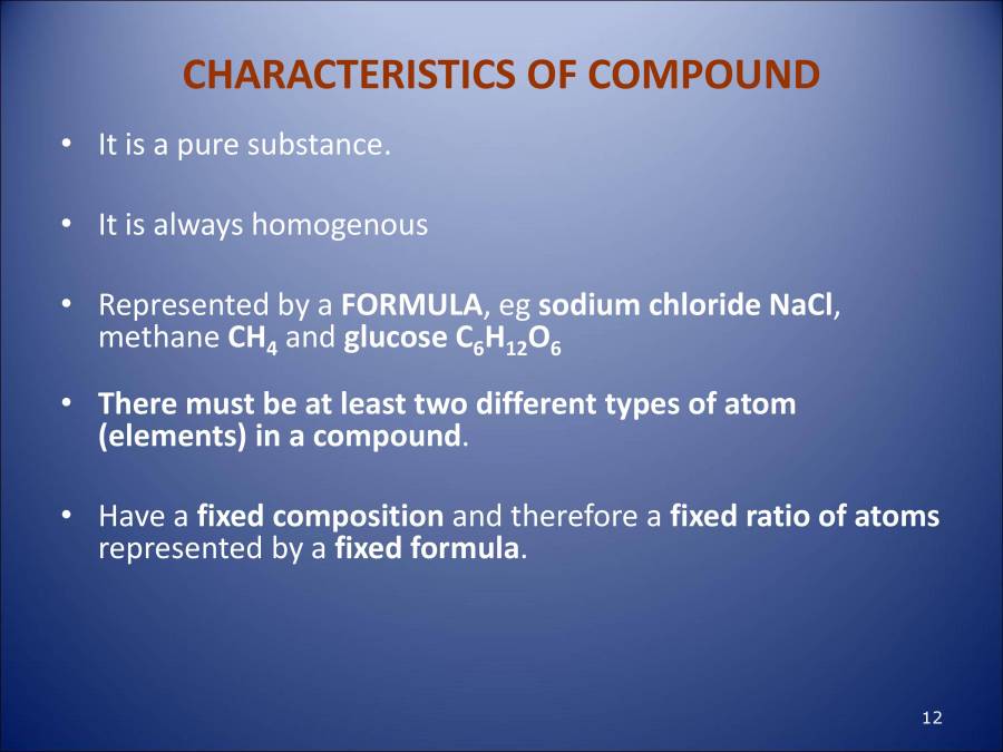 Element, Compound And Mixture PowerPoint Slides LearnPick India