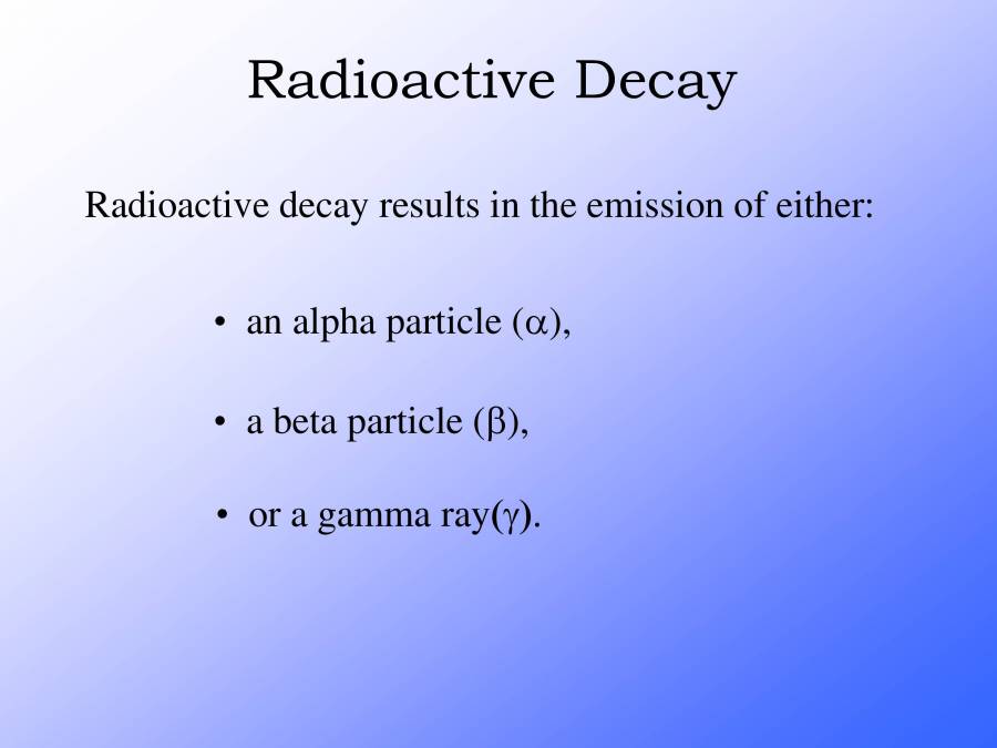 Radioactive Decay PowerPoint Slides LearnPick India