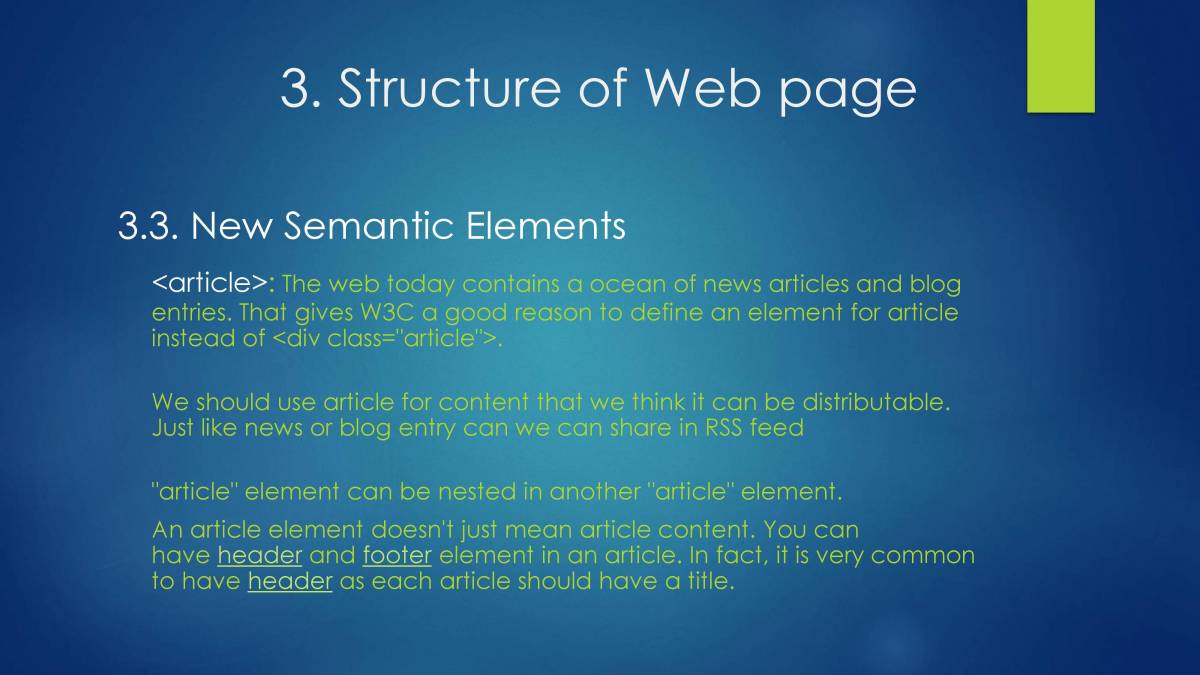HTML5 - PowerPoint Slides - LearnPick India