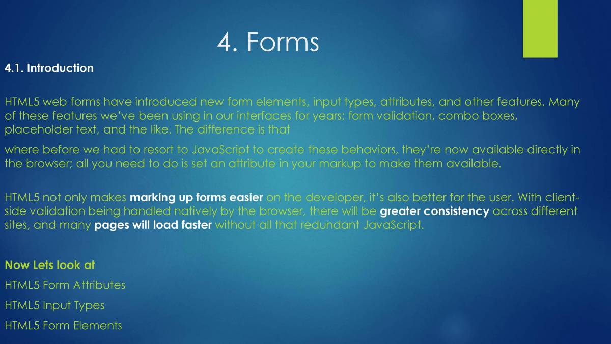 HTML5 - PowerPoint Slides - LearnPick India