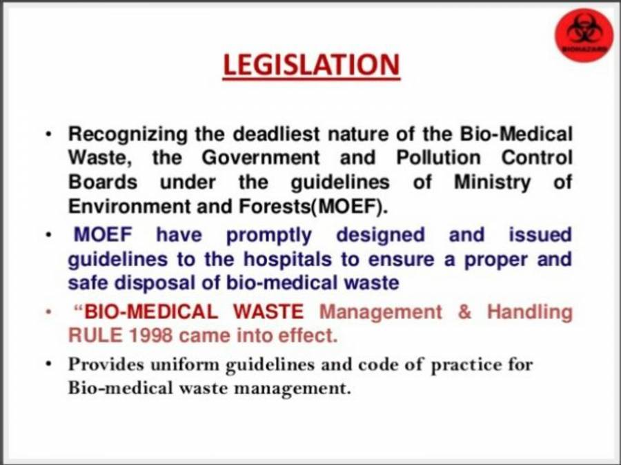 Biomedical Waste Management PowerPoint Slides LearnPick India