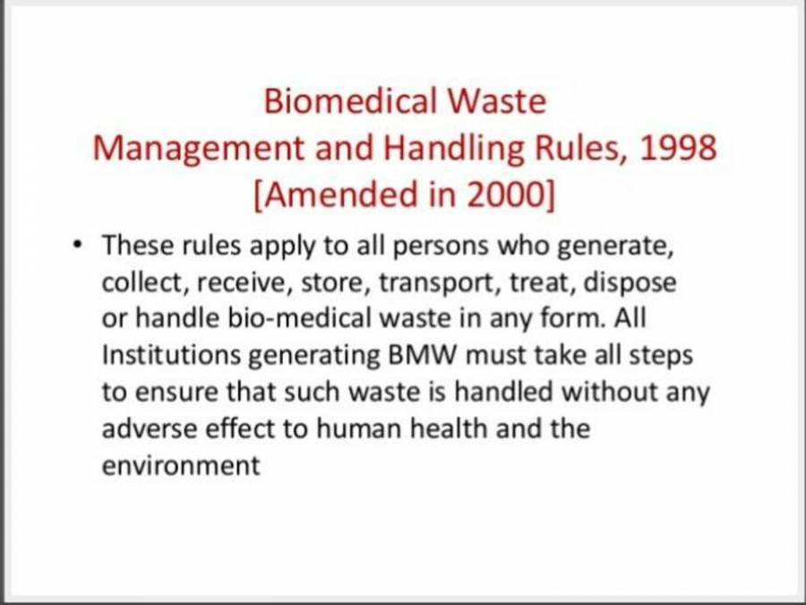 Biomedical Waste Management PowerPoint Slides LearnPick India
