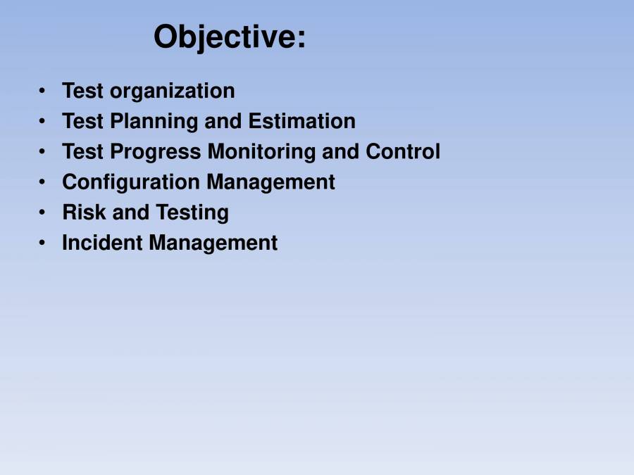 Test Management - PowerPoint Slides - LearnPick India