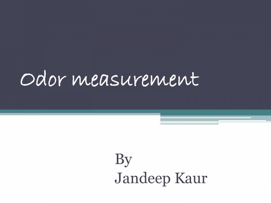 Odor Measurement And Control PowerPoint Slides LearnPick India