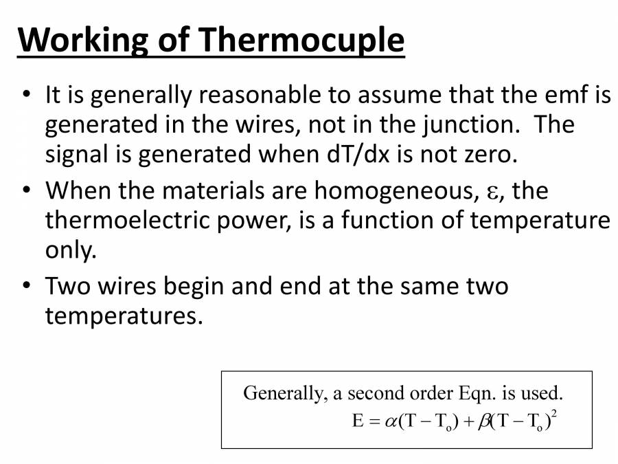 RTD, Thermocouple, Thermistors PowerPoint Slides LearnPick India