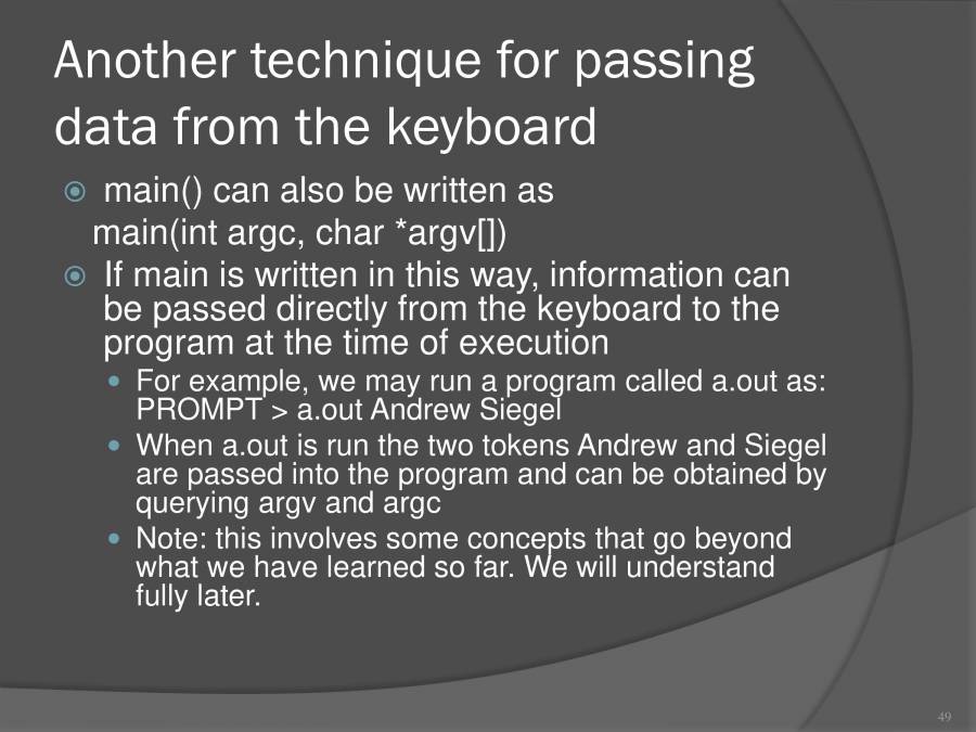 In To C Programming - PowerPoint Slides - LearnPick India