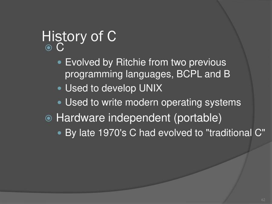 In To C Programming - PowerPoint Slides - LearnPick India