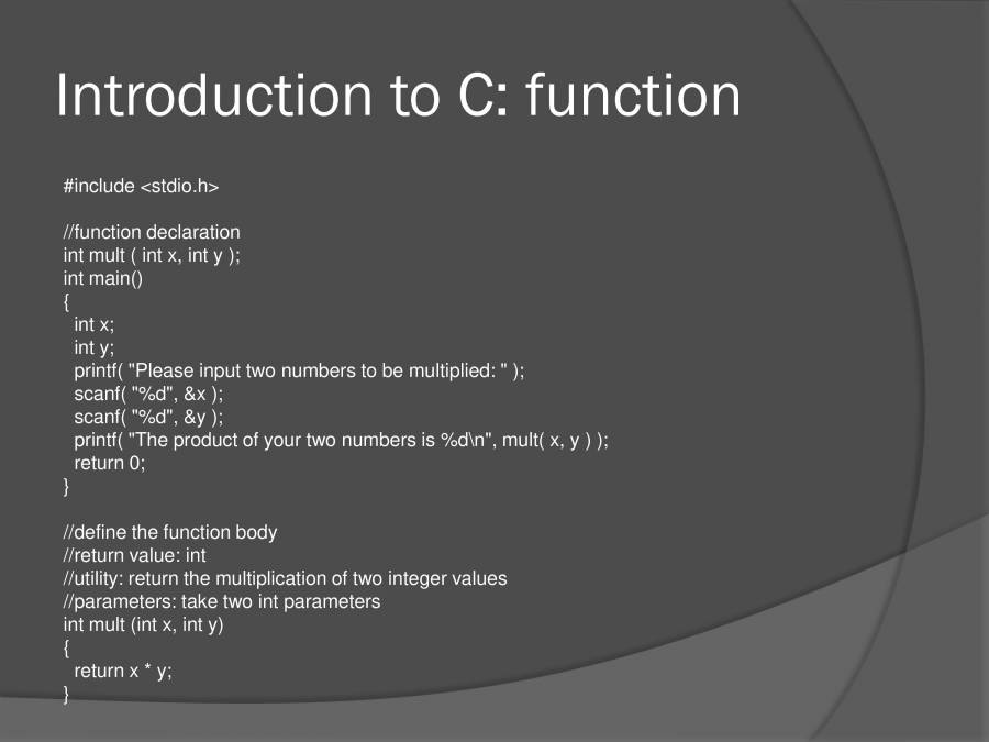 In To C Programming - PowerPoint Slides - LearnPick India